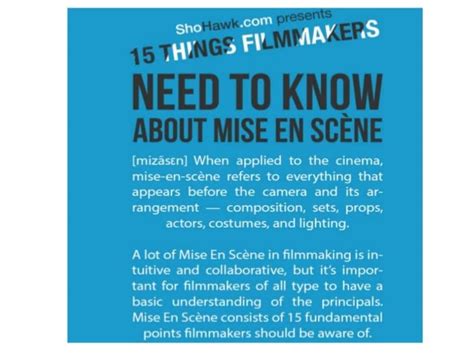 Mise En Scene Definition With Examples And Tutorials