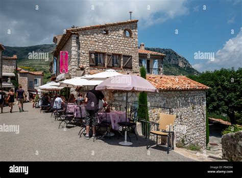 The Village Of Gourdon In The South Of France Stock Photo Alamy
