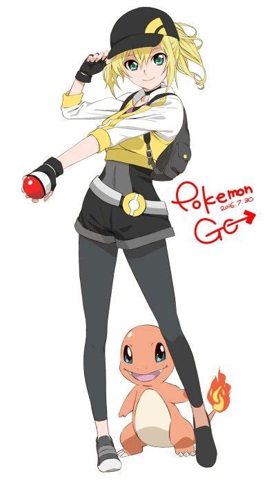 ♥ Girl Female Protagonist Pokeball Blonde Hair Pokémon Pokémon Go Anime ♥