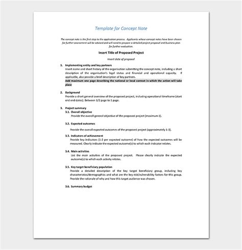 It is meant to bring clarity by defining concepts, describing how things work, or explaining why things happen. Concept Note Template - 22+ For (Word & PDF Format)