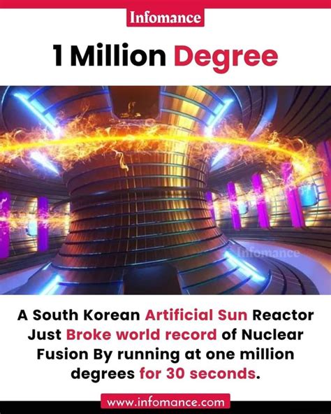 Infomance Million Degree A South Korean Artificial Sun Reactor Just