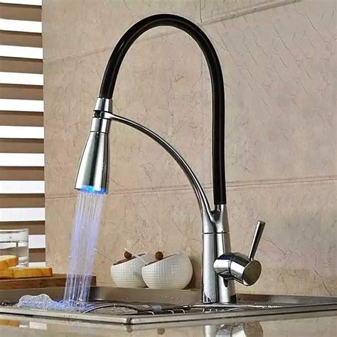Yorking Led Kitchen Tap Pull Out Spray Kitchen Sink Taps Basin Mixer