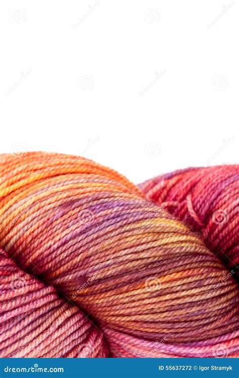 Colorful Wool Yarn Ball Stock Photo Image Of Color Pattern 55637272