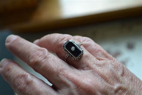 It wouldnt bother me if someone asked me if i was a swinger; Black Onyx Rings With Diamond Chip | Black onyx ring, Onyx ...