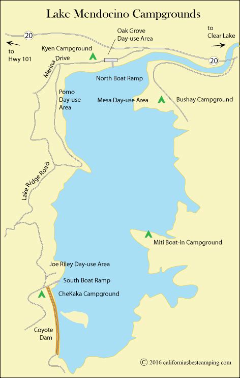 Bushay Campground Lake Mendocino