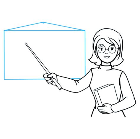 How To Draw A Teacher Really Easy Drawing Tutorial