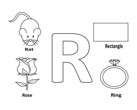 38 Letter R Coloring Pages For Preschool | Coloriage à imprimer