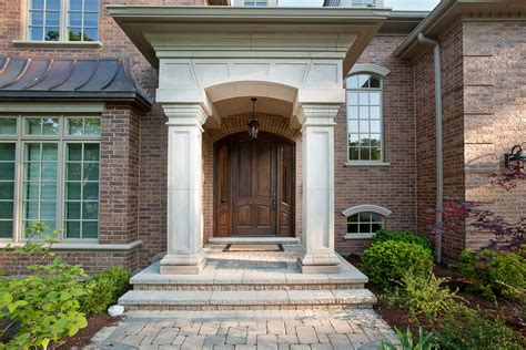 Classic Front Door 4 Panel Single Solid Mahogany Wood Door With