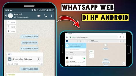 Cara Menggunakan Whatsapp Web Di Hp Android Terbaru 2020 YouTube