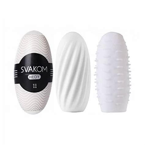 Usa Svakom Hedy Ice Cream Egg Masturbator White Male Masturbator Egg Pocket Silicone Vagina