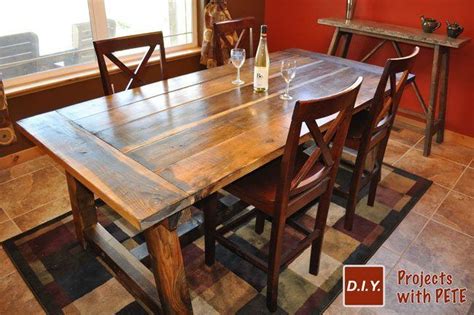 How To Build A Rustic And Bold Farm Table