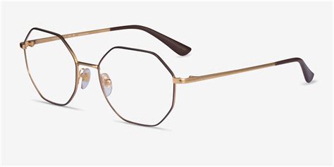 vogue eyewear vo4094 geometric gold frame glasses for women eyebuydirect