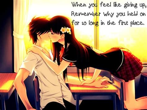 Love Love Love Distance Love Anime Couple Kiss Happy Kiss Day Images