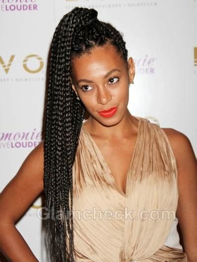 Solange Knowles Dons Braided Hairstyle At Her 25th Birthday Celebrations