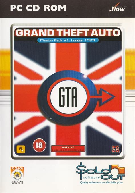 Grand Theft Auto Mission Pack 1 London 1969 1999 Box Cover Art
