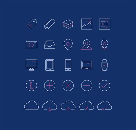 Minimal Line Icons Pack 2 Iconstore