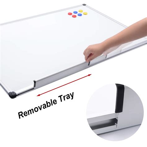 Detachable Marker Tray Wall Mounted Board Accessories Magnetic Dry Erase White Board 48 X 36