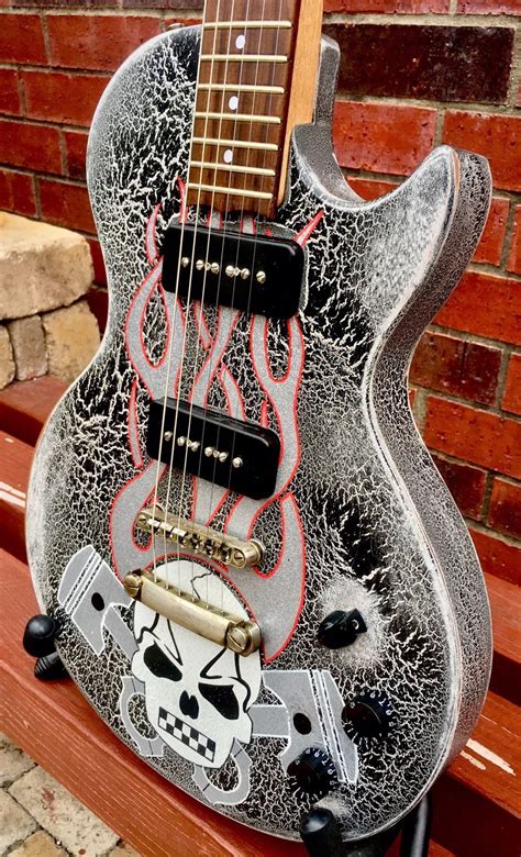 Nikita Usa Badass Rat Rod Hand Painted One Of A Kind Electric Guitar