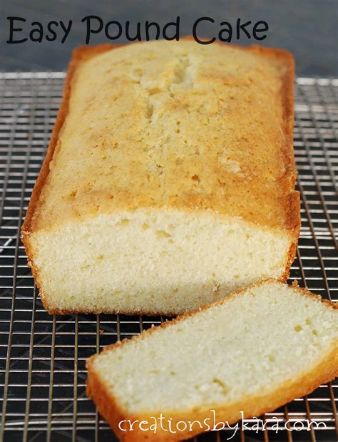 Lemon yogurt, juice and grated lemon peel provide rich flavor. Easy Pound Cake Recipe