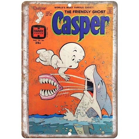 Casper The Ghost Harvey Vintage Comic 10 X 7 Reproduction Metal Sign J204 Vintage Comic