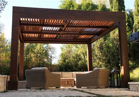 Check spelling or type a new query. Modern Louvered Garden Pergolas, Custom Made from Redwood