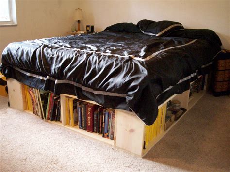 The original post is in dutch, but this is simply ikea stolmen storage drawers used as a base try this platform diy storage bed from 'diva of diy'. DIY Bed Frame with Storage Down Under