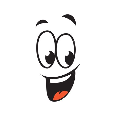 Cheerful Laughing Cartoon Facial Expression Laughing Cartoon S Png And Vector With