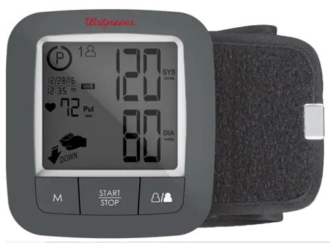 Walgreens Delux Wrist Blood Pressure Monitor Instructions Wgnbpw 920