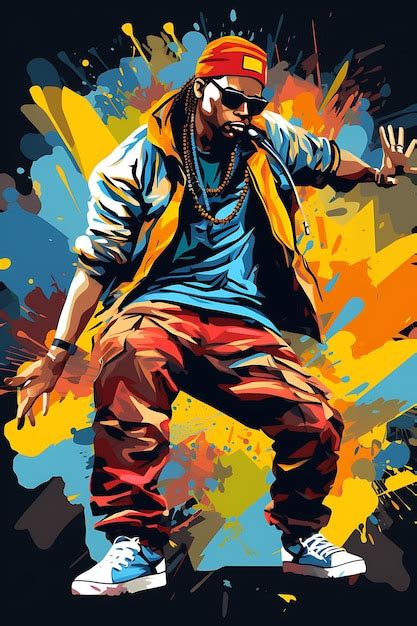 Premium Ai Image Poster Design Of Hip Hop Show Rap Performers Firing