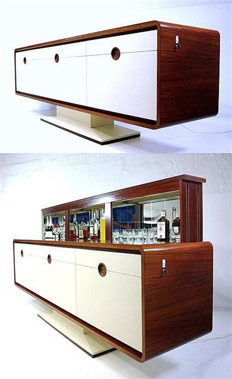 Unlike many larger case pieces, credenzas can be placed under windows and in irregularly shaped rooms, such as foyers and entryways. Hollywood Regency Electric Bar c. 1960 | Mid century modern interiors, Retro furniture, Bars for ...