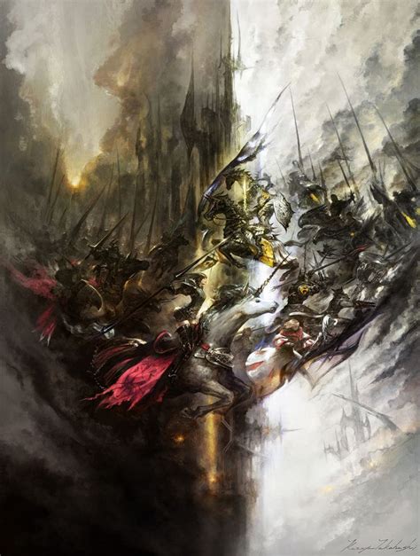 Frontline Illustration From Final Fantasy Xiv A Realm Reborn Final