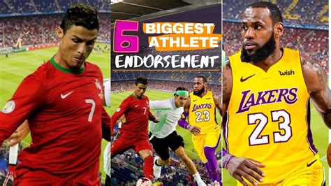6 Biggest Athlete Endorsement Part 1🏀⚽🎾 Youtube