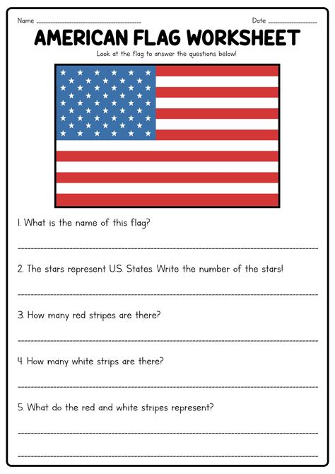 8 Printable Flag Worksheet