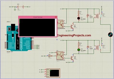 Dc Motor Direction Control With Arduino In Proteus The Engineering