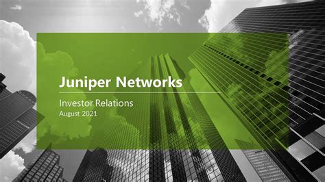 Juniper Networks Jnpr Investor Presentation Slideshow Nysejnpr