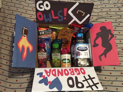 Football Camp Care Package For My Boyfriend Diy Ts Football Care
