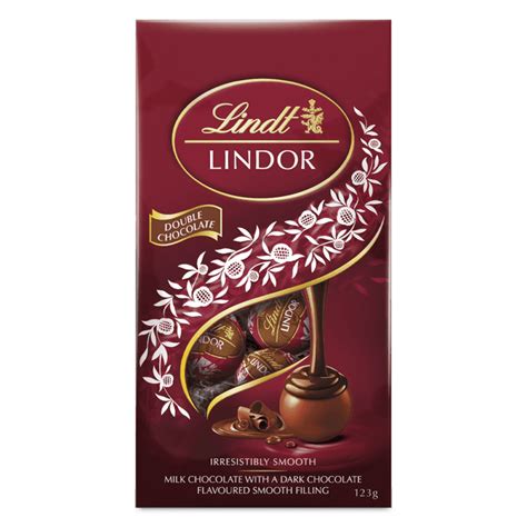 Lindt Lindor Double Chocolate 123g Lindt Australia