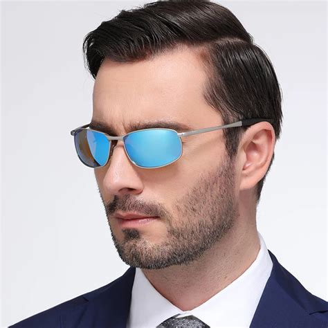 Metal Frame Sun Glasses For Men Polarized Outdoor Uv400 Sunglasses Men