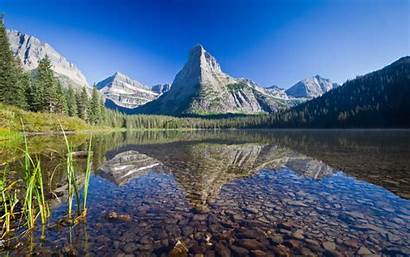 Montana Park Usa Landscape Mountain Lake Nature