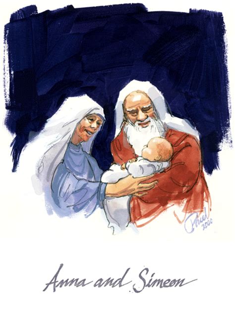 Simeon And Anna Note From The Principal Illustration Art Scripture Doodle Illustration