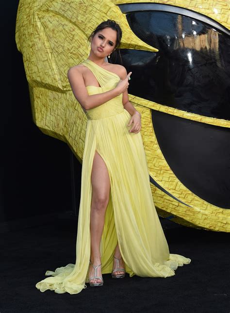 Becky G Wears Yellow Dress To Power Rangers Premiere Teen Vogue