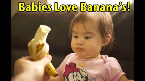 How To Feed Your Baby A BANANA Month Old Babe YouTube