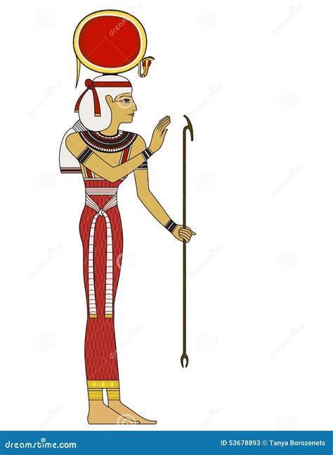 Isis Isolated Figure Of Ancient Egypt God Stock Vector Illustration