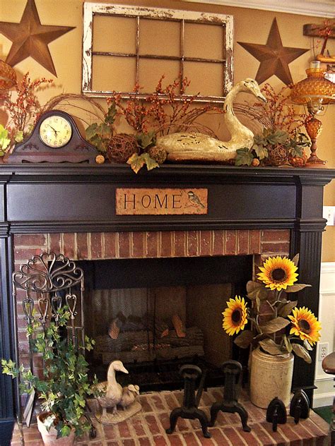 20 Country Fireplace Mantel Ideas