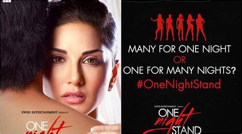 One Night Stand Poster Released Sunny Leones Eyes Do The Talking Bollywood News The Indian