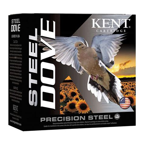 Kent Steel Dove 20 Gauge 2 34in 6 78oz Shotgun Shells 25 Rounds