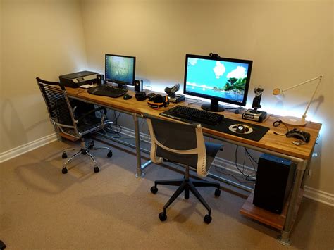 Couples Battlestation Build Game Room Design Home Office Setup Diy Computer Desk