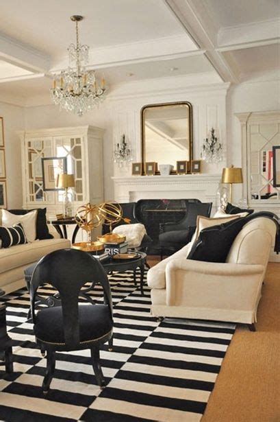 Silver and gold living room decor white brown blush living gray navy. 74 best Black and Cream Living Rooms images on Pinterest ...