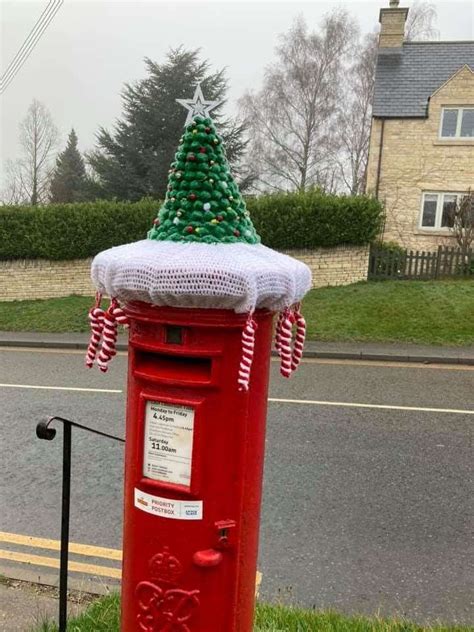 Colsterworth post box is given a festive makeover