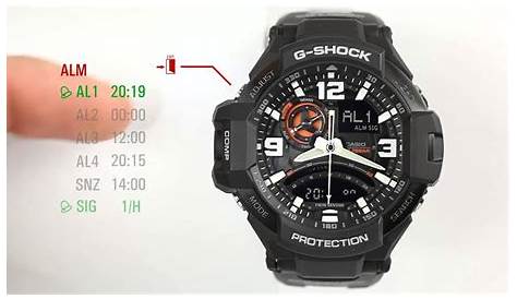 CASIO G-Shock Watch 5302 GA-1000 Aviation Digital Analog Dual Compass W